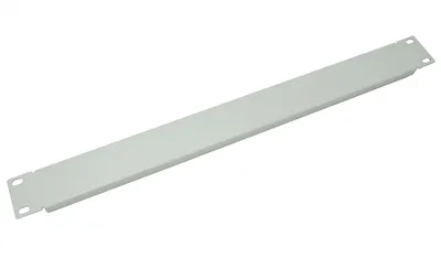 Фальш-панель Cabeus, неперфорированная, 19", 1U, 43х427х10 мм (ВхШхГ), серый