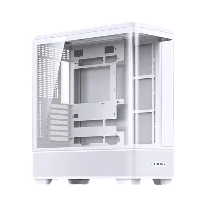 Корпус JONSBO TK-5 White, Midi-Tower, без вентиляторов, ATX, белый