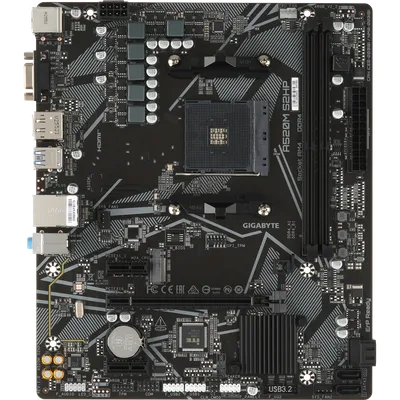 Материнская плата Gigabyte A520M S2HP, AM4, 2×DDR4, M-ATX