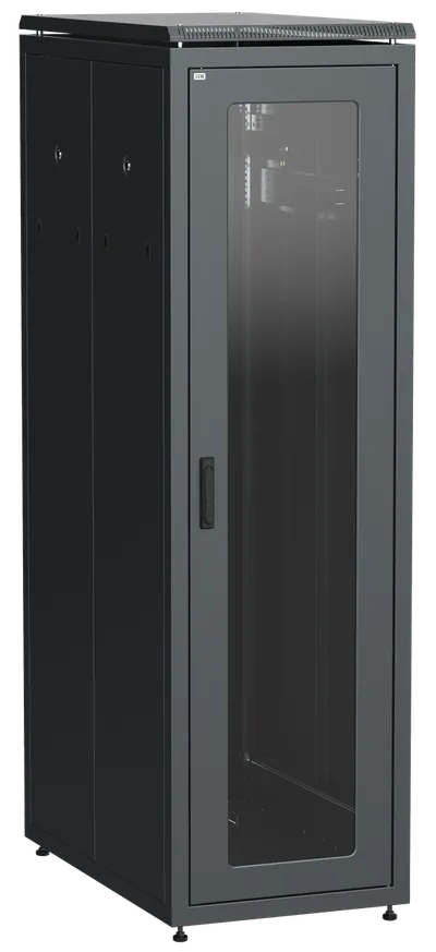 Шкаф ITK LN05-38U81-GP, 19", 38U, 800×1000мм, стекло/перфорация