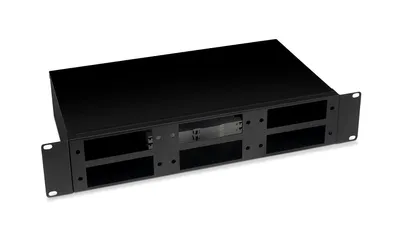 Бокс оптический Cabeus FO-19-6FP-BK, 48 портов, 2U, 19"