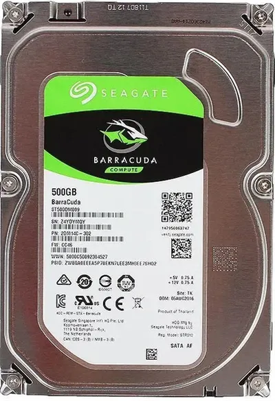 Жесткий диск Seagate ST500DM009-NNC-001, 3.5" SATA, 500ГБ, 7200 rpm
