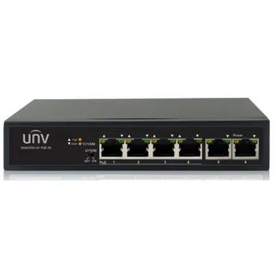 Коммутатор Uniview NSW2010-6T-POE-IN, PoE, 6 портов, 4×PoE