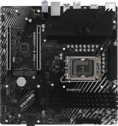Материнская плата Biostar B860MT-E PRO, Socket 1851, Intel B860, 4×DDR5, mATX