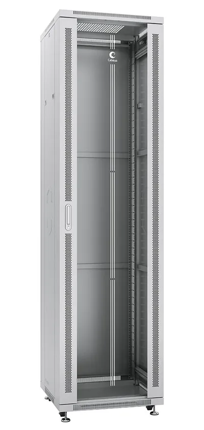 Шкаф Cabeus SH-05C-47U60/100, 47U, 600x1000 мм, стекло/металл, серый