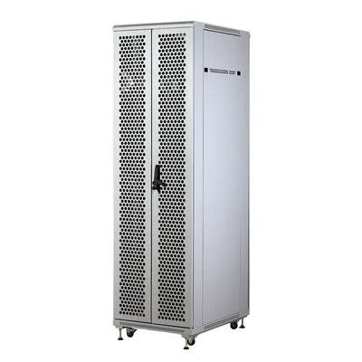 Шкаф телекоммуникационный SNR-TFC-426060-CPDP-G-SF, 42U, 600×600 мм, перфорация