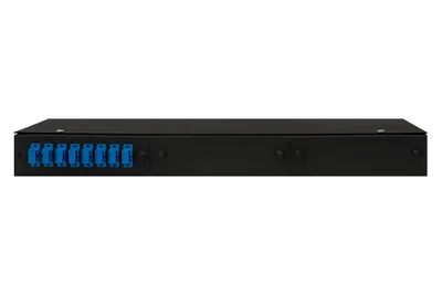Кросс оптический SNR SNR-ODF-24R-8SC-P-BK, 19", 8×SC, 1U, черный