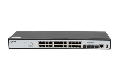 Коммутатор SNR SNR-S2989G-24TX-2AC, L2+, 24×GbE, 4×10G SFP+, 2×БП