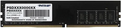 Память DDR4 Patriot PSD48G26662, 8ГБ, 2666МГц, CL19