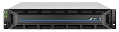 Система хранения данных Infortrend EonStor GS 2000 2U/12bay Dual controller, 2x12Gb/s SAS,8x1G +4x host board,4x4GB,2x(PSU+FAN),2x(SuperCap.+Flash),12xdrive trays and 1xRM kit (GS 2012RCF-D) (prev GS201 (после тестирования)