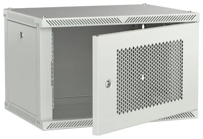 Шкаф настенный ITK LWR3-06U64-PF-2, 6U, 600×450 мм, перфорированная дверь, серый