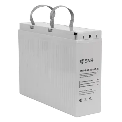 Аккумулятор SNR SNR-BAT-12-100-FT, 12В, 100Ач, фронт-терминальный, AGM