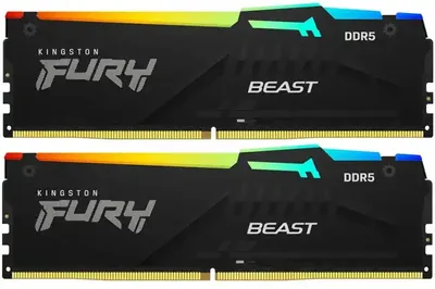 KF560C30BBEAK2-32 - Оперативная память 32GB Kit (2x16) DDR5 6000MHz Kingston FURY Beast RGB EXPO CL30 KF560C30BBEAK2-32