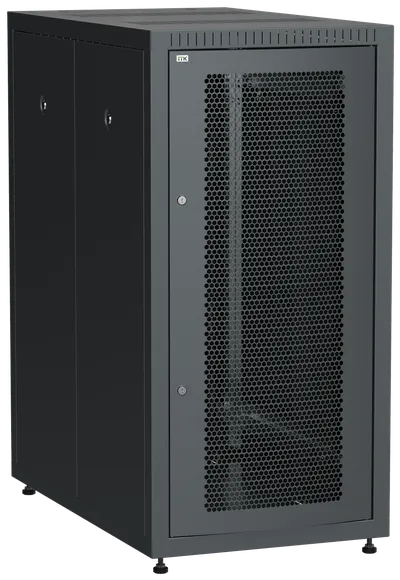 Шкаф напольный ITK LE05-24U61-PM, 19", 24U, 600×1000мм, черный