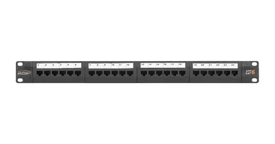 Патч-панель NIKOMAX NMC-RP24UE2-1U-BK, 24 порта, Cat.6, 1U, черная