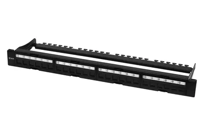 Патч-панель SNR SNR-UL-1U24-DS, 19", 24 порта, cat.5e, 1U, неэкранированная