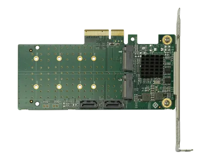 Адаптер SNR LRST9630-2M2S, PCIe 2.0 x4, 2×M.2, 2×SATA, RAID 0/1