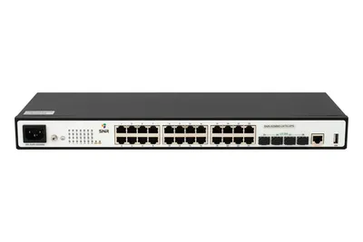 Коммутатор SNR SNR-S2989G-24TX-UPS, L2+, 24×1GbE, 4×SFP+, UPS