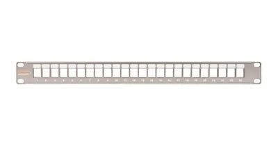 Коммутационная панель NIKOMAX NMC-RP24-BLANK-1U-MT, 1U, 24xKeystone, металлик