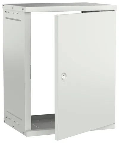 Шкаф настенный ITK LWE3-15U64-MF-G, 15U 600х450мм, металлическая дверь, серый