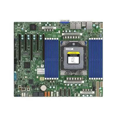 Материнская плата Supermicro H13SSL-N, SP5, SoC, 12xDDR5, 8xSATA, 2xM.2, 3xPCIe 5.0 x16, 2xPCIe 5.0 x8, 1xD-Sub, 2x 1Gb LAN, 4xUSB 3.0, 0x3.5 мм, ATX