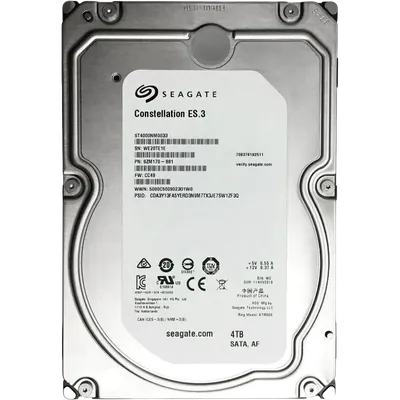 Накопитель Seagate ST4000NM0033, 4TB, SATA 6Gb/s, 7200rpm, 3.5"