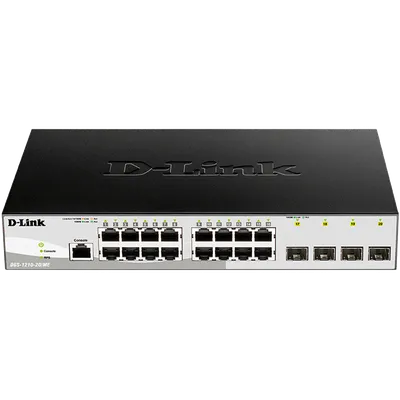 Коммутатор D-Link DGS-1210-20/ME/B1A, L2, управляемый, 16×1GbE, 4×SFP
