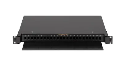 Оптический кросс NIKOMAX NMF-RP24SC-TS-P1-1U-BK, 1U, 24xSC/48xLC