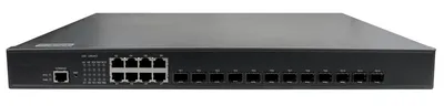 Коммутатор NIKOMAX GL-SW-X201-12ST, L3, 8×GbE, 12×SFP+, 1U