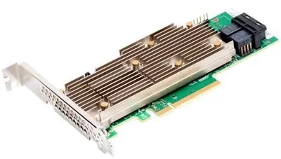контроллер Broadcom RAID Controller 9460-8i, PCI-E 3.1 x8 LP, Tri-Mode SAS/SATA/NVMe, RAID 0,1,5,6,10,50,60, 8port (2*SFF8643), 2GB Cache, SAS3508, RTL (следы установки.)