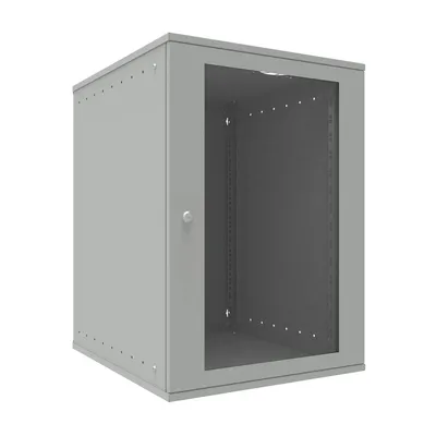 Шкаф телекоммуникационный SNR SNR-TWC-15-GDL, 15U, 523×600мм, серый, LITE, стекло
