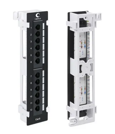 Патч-панель Cabeus PL-12-Cat.6-WL-Dual IDC, 12×RJ45, кат. 6, настенная