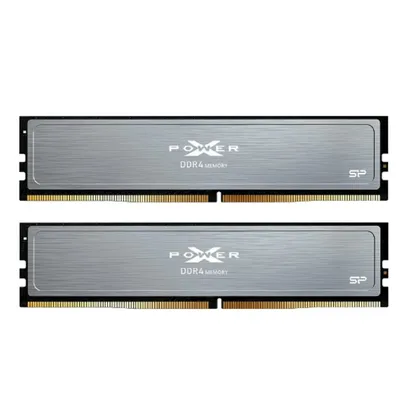 Оперативная память Silicon Power Xpower Pulse, DDR4, 32Gb (2x16 GB), 3200 MHz, CL16, DIMM, радиатор, серый