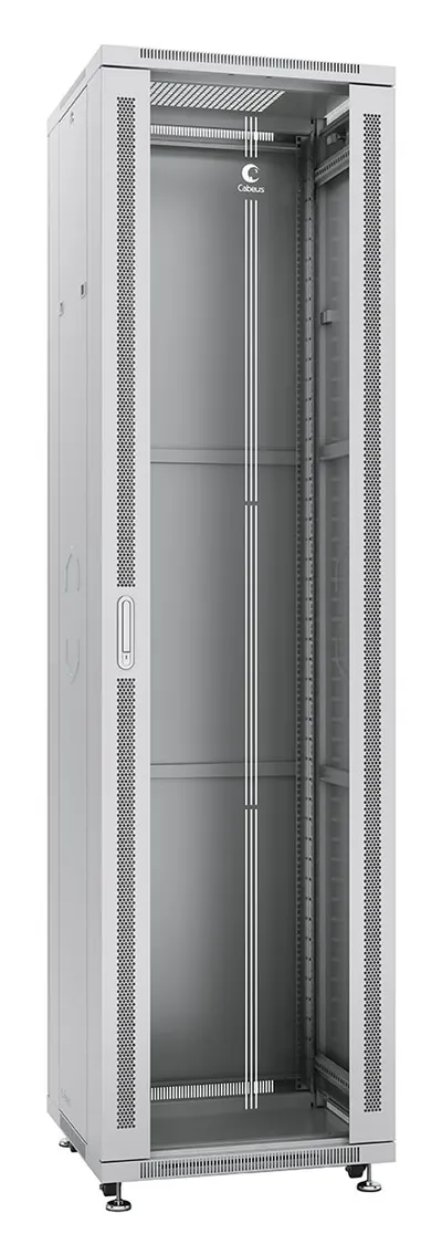 Шкаф напольный Cabeus SH-05C-47U60/80, 47U, 600×800 мм, стекло/металл