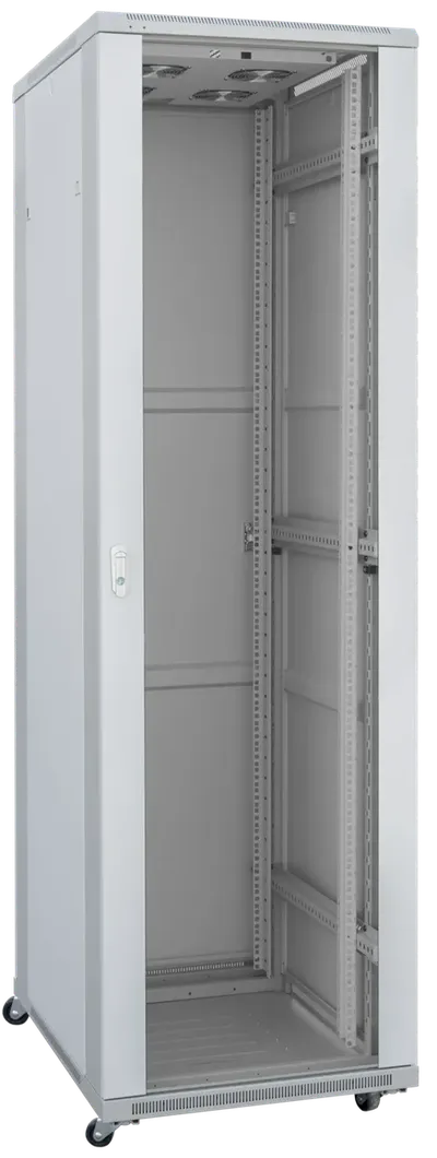 Шкаф телекоммуникационный напольный 47U 600x600мм, серия TFC (SNR-TFC-476060-GS-G-SF)