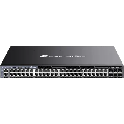 Коммутатор TP-Link SG6654XHP, L3, 48×GbE PoE+, 6×SFP+, стекируемый