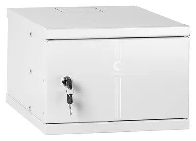 Шкаф телекоммуникационный Cabeus WSC-4Um, 10", 4U, 326×300мм, металл. дверь, серый