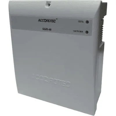 Источник питания ACCORDTEC ББП-60 исп. 1, 12 В, 6 А, 72 Вт