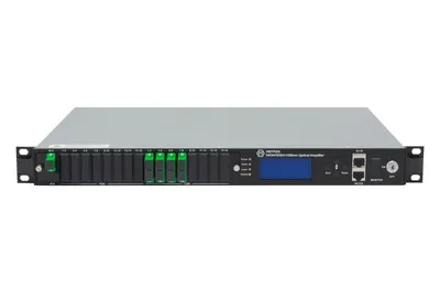 Оптический усилитель VERMAX для сетей КТВ, 1 вход, 8*21dBm выход, RT1, 1U