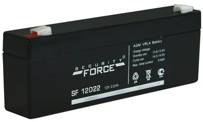 Аккумулятор Security Force SF 12022, 12В, 2.2Ач, AGM
