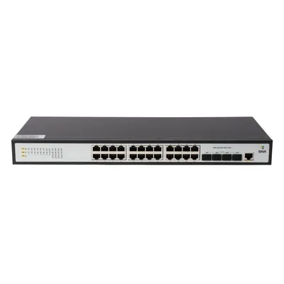 Коммутатор SNR SNR-S5210G-24TX-2AC, L2+, 24×1GbE, 4×10G SFP+, 2×AC БП
