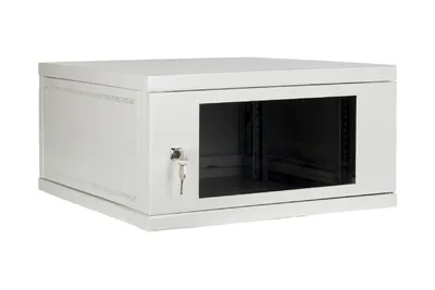 Шкаф для оборудования R-066WW - 19”, 6U х 600 мм, полезная глубина 535 мм, с настенным креплением (без ножек/роликов)