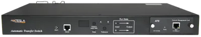 Стоечный переключатель нагрузки Tesla Power TP-ATS-06A02B-1U, 16A, 2×IEC C13, 1U