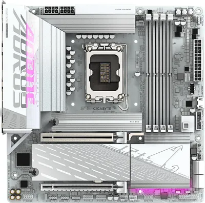 Материнская плата GIGABYTE B860M A ELT WF6E ICE, LGA1851, DDR5, Micro-ATX, Wi-Fi 6E