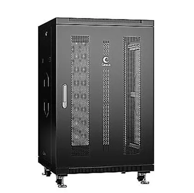 Шкаф телекоммуникационный Cabeus ND-05C-18U60/80-BK, 18U, 600×800 мм, перфорированные двери, чёрный
