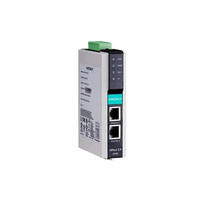 Преобразователь MOXA 1164064, RS-232/422/485 в Ethernet, 1 порт, изоляция 2кВ