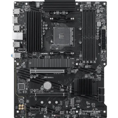 Материнская плата MSI PRO B550-S, AM4, B550, 4×DDR4, ATX