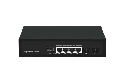 Коммутатор NIKOMAX GL-SW-G005-04P(BT), 4×PoE Gigabit, 1×SFP, 120 Вт PoE