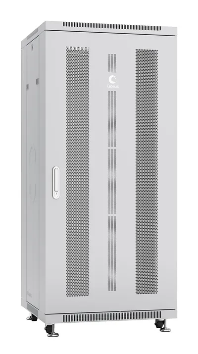 Шкаф Cabeus ND-05C-27U60/60, 27U, 600×600 мм, перфорированные двери, серый