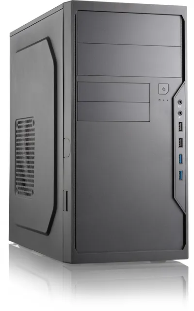 Корпус Foxline FL-733R-U32, mATX, без БП, чёрный